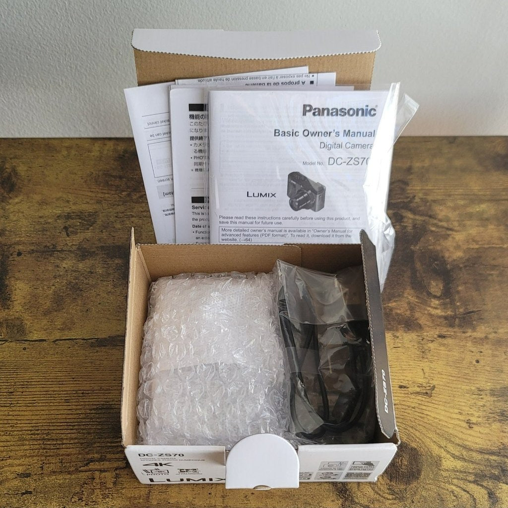 Panasonic Lumix Dc Zs70 20 3 Megapixel Digital Camera Complete Open Box Ch