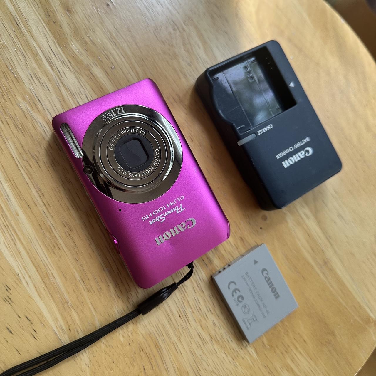 Pink Canon Powershot Elph 100HS Digital Camera