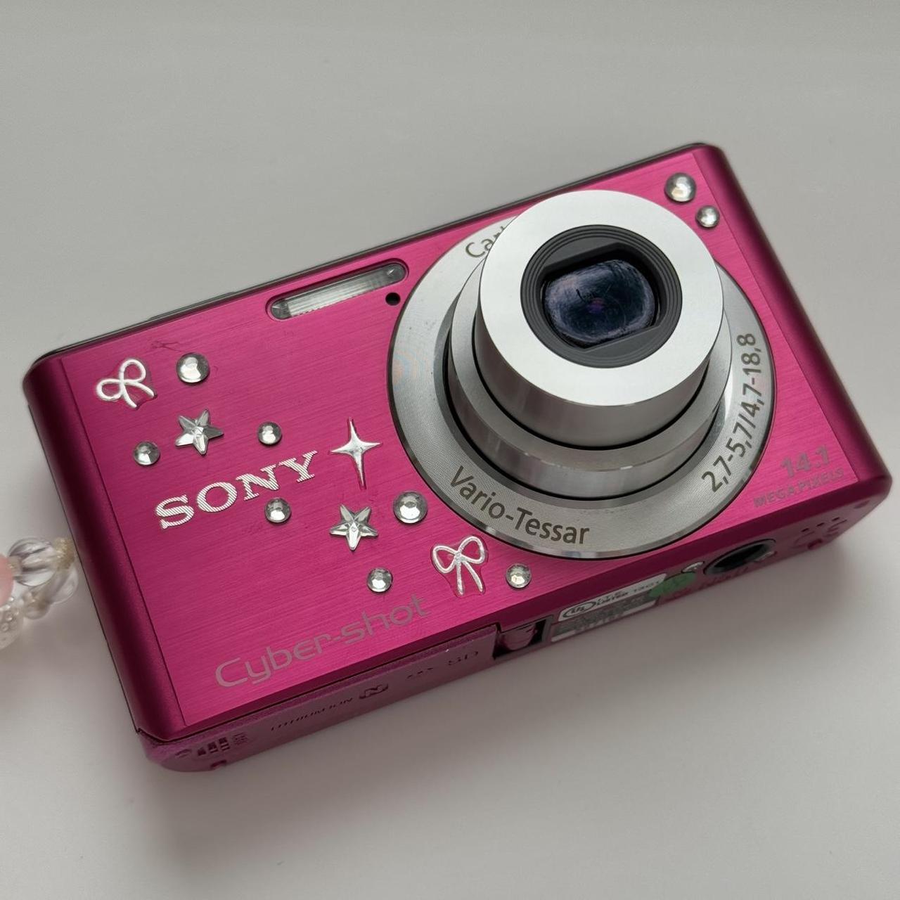 Sony CyberShot W530 🎀 ⊹˚💕 Hot Pink Digital Camera...