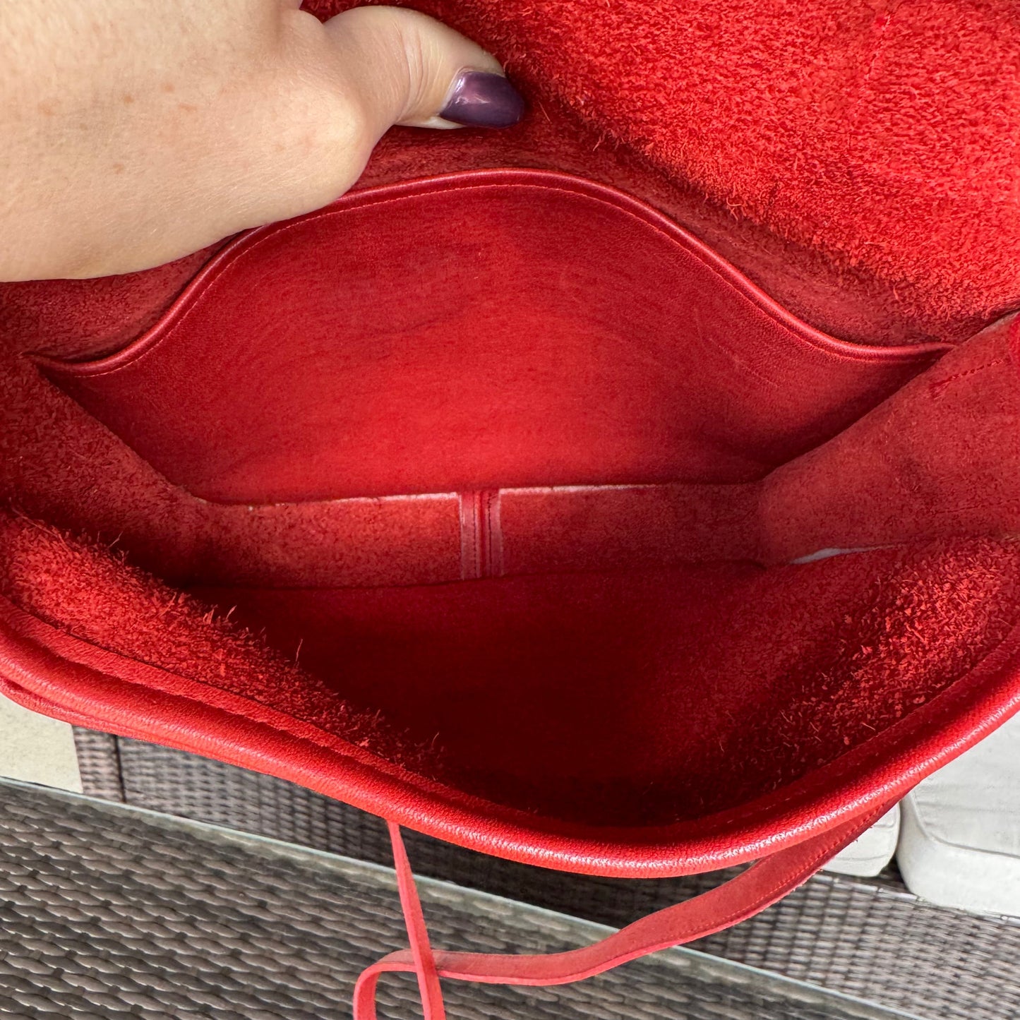 Vintage Coach Red Station Bag 5130