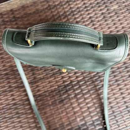 Vintage Coach Bottle Green Station Bag 5130