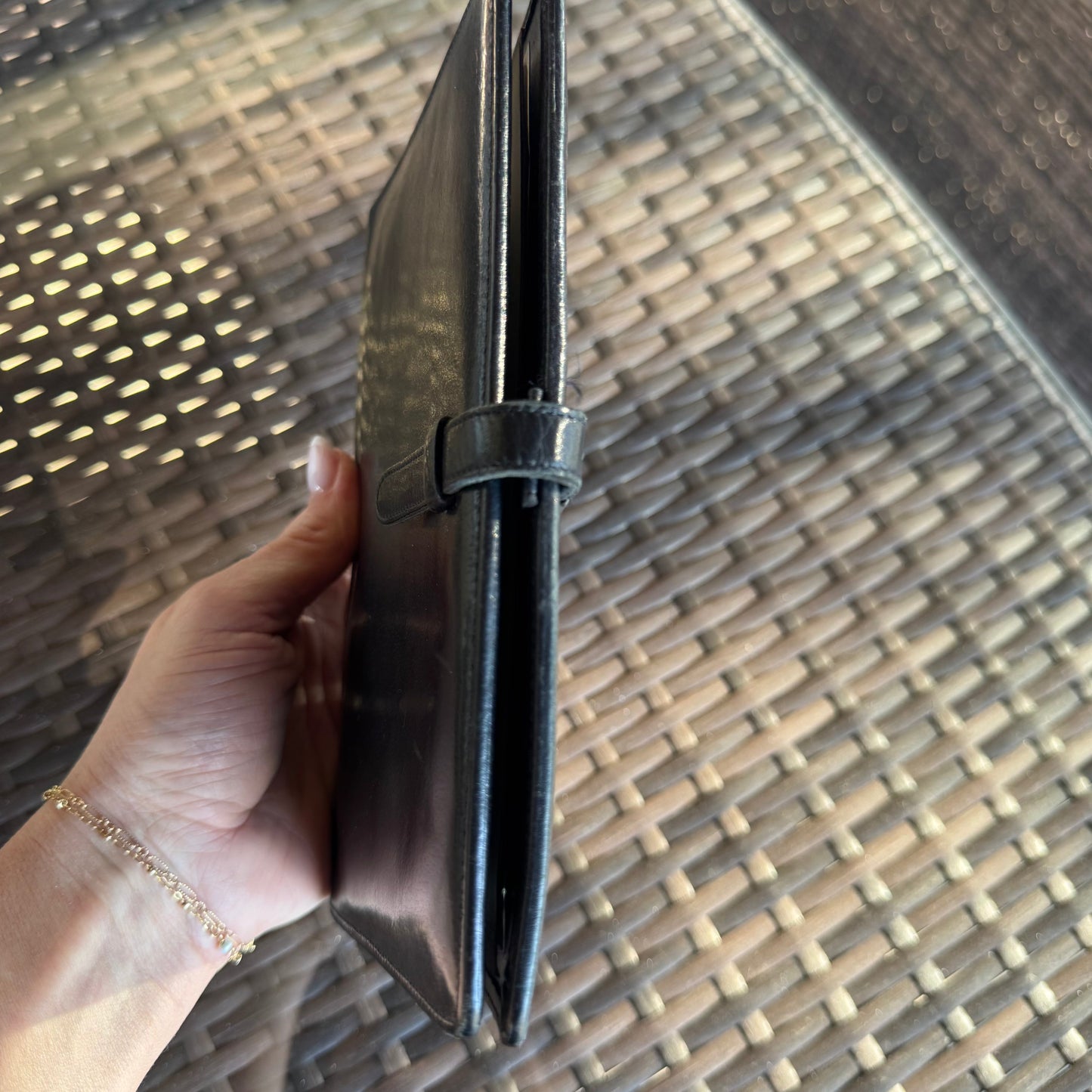 Vintage Coach Black Pocket Organizer
