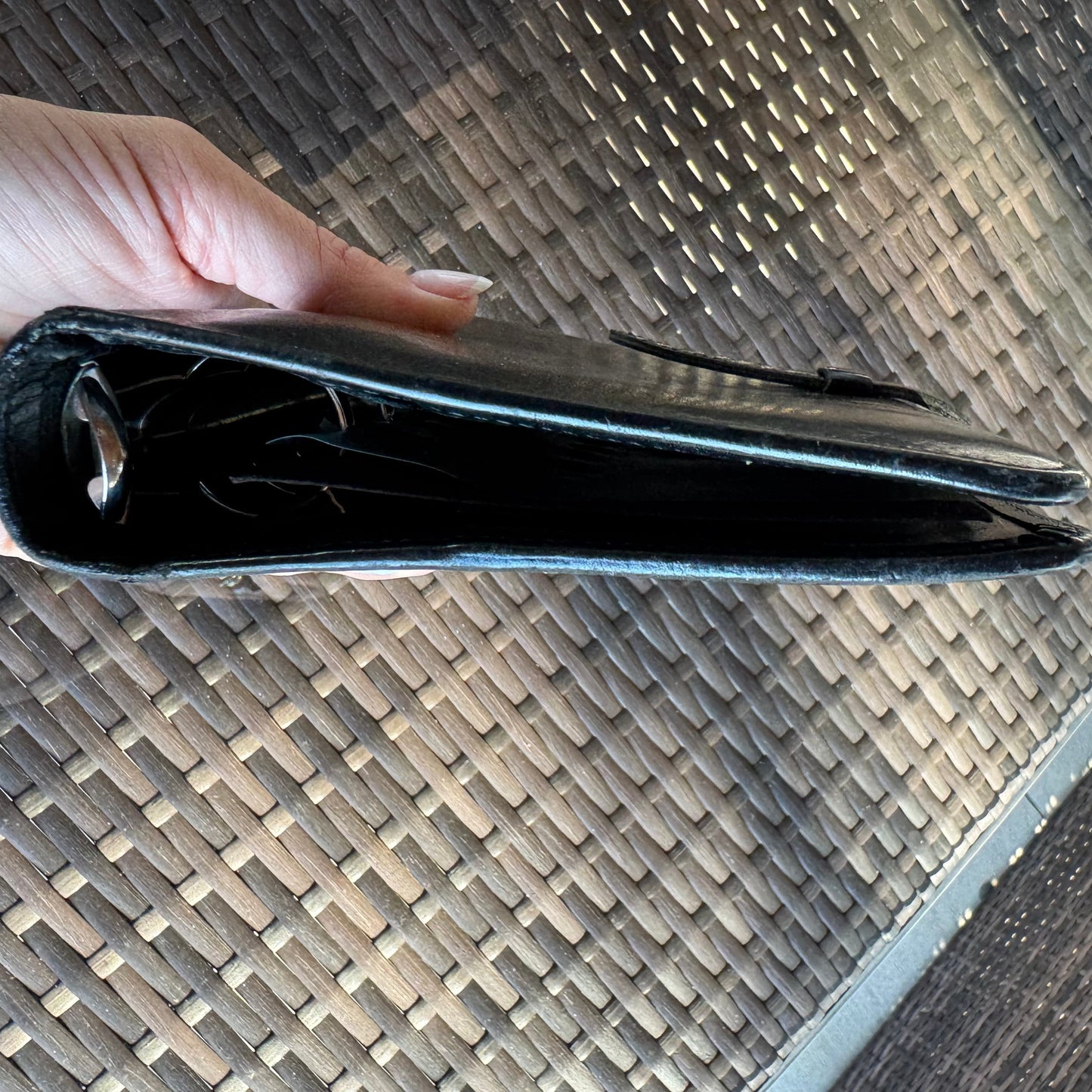 Vintage Coach Black Pocket Organizer
