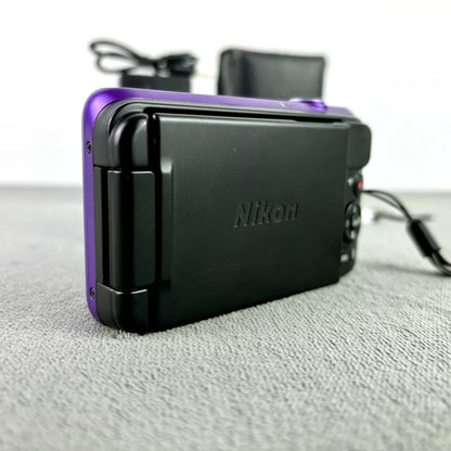 Nikon Coolpix S6600 Rare Purple Compact Digital Camera 16 0Mp 12X Zoom Set Jy