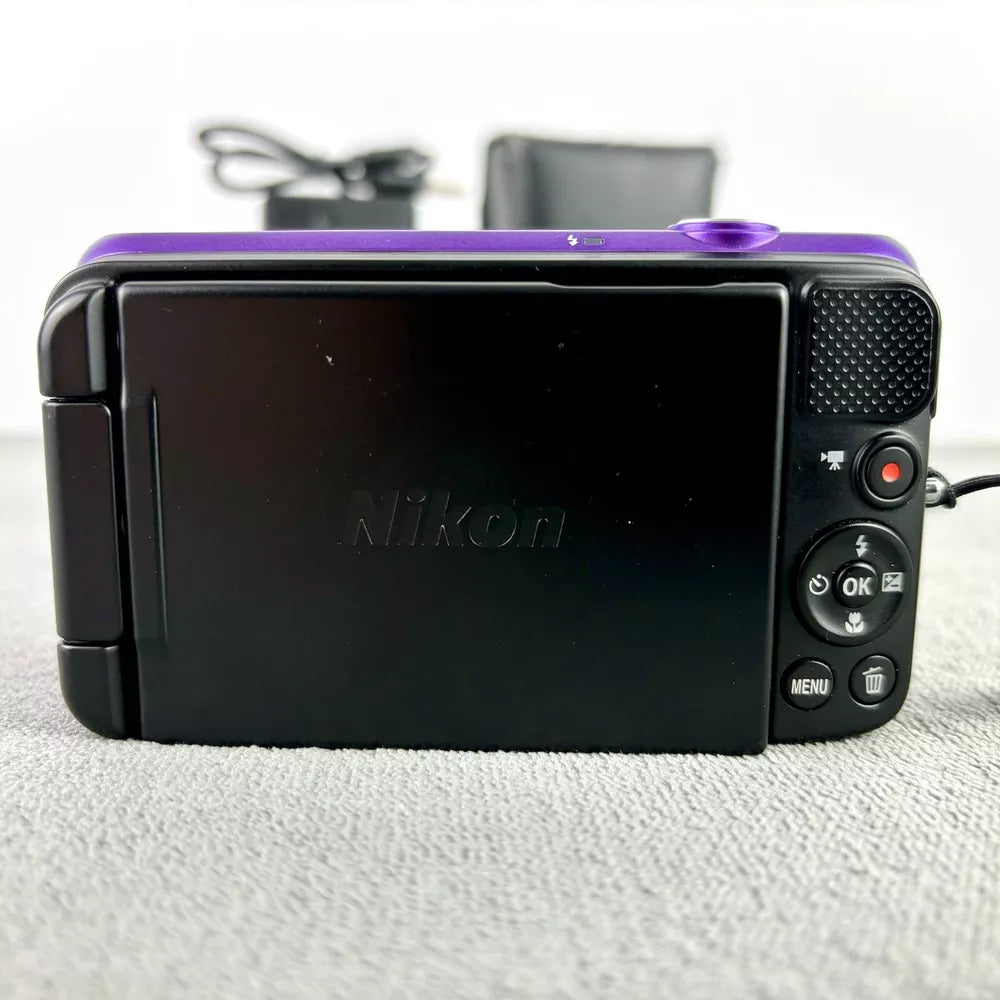 Nikon Coolpix S6600 Rare Purple Compact Digital Camera 16 0Mp 12X Zoom Set Jy