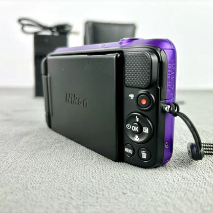 Nikon Coolpix S6600 Rare Purple Compact Digital Camera 16 0Mp 12X Zoom Set Jy