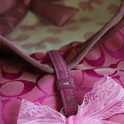 Y2K Vintage Coach Barbie Pink Hampton Clip Shoulder Bag