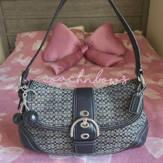 Y2K Vintage Coach Large Soho Signaure Cs Shoulder Purse
