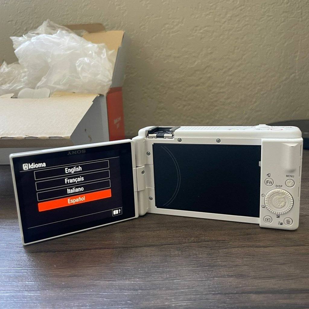 Sony White Zv 1F Digital Camera Ak