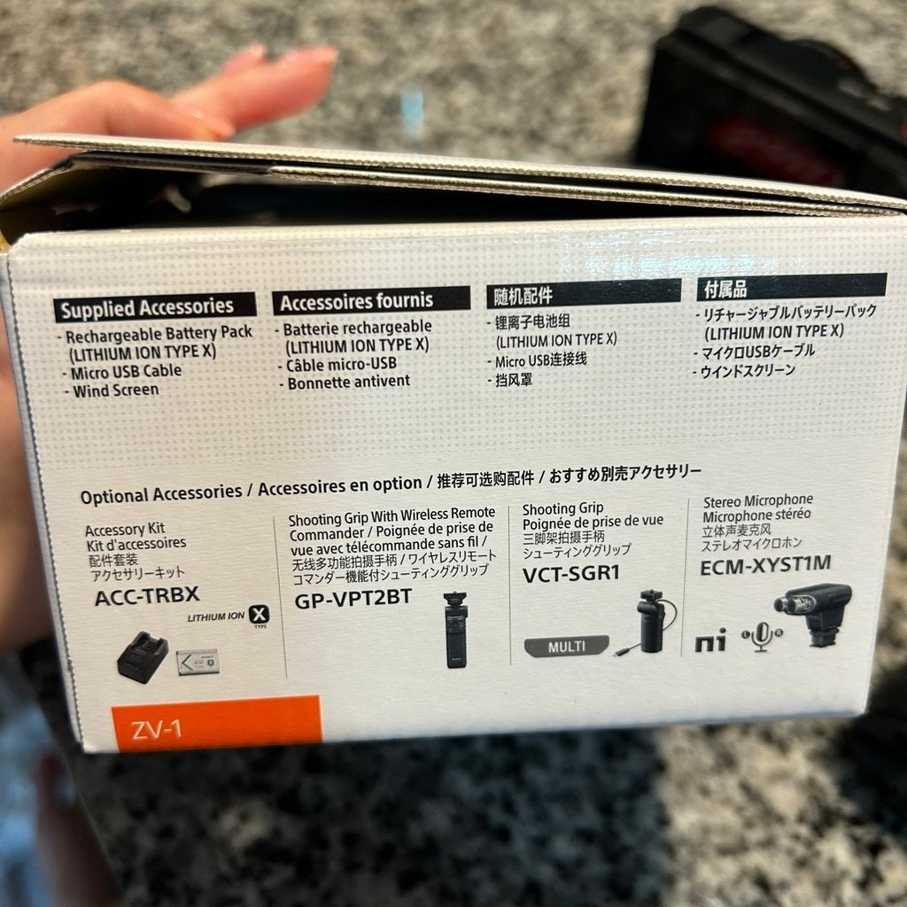 Sony Black Zv 1 Digital Camera Vk