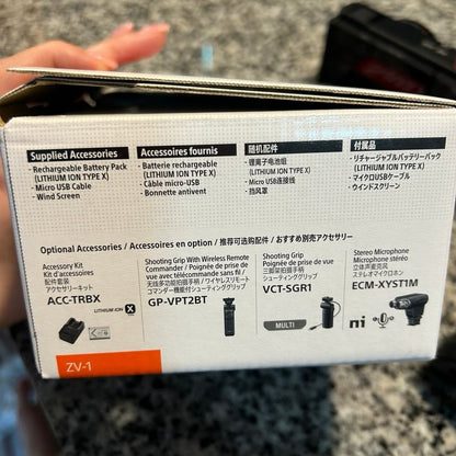 Sony Black Zv 1 Digital Camera Vk