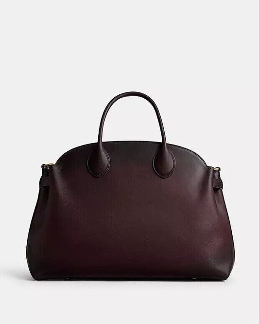 Sold Out Coach Soft Empire Carryall Bag 40 Burnished Merlot Lightly Used