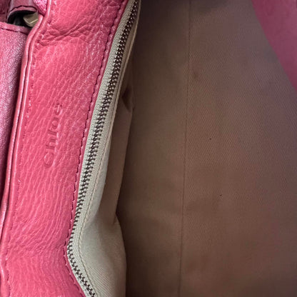 Rare Pink Chloe Paddington Bag With Gold Hardware
