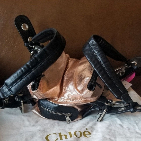 Chloe Metallic Calfskin Tote
