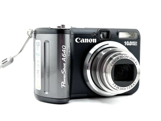 Canon Powershot A640 Digital Camera Gray 10Mp 4X Zoom