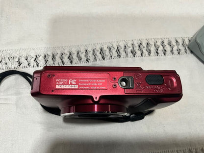 Near Mint Canon Powershot Sx710Hs Wi-Fi Camera 20.3Mp 30X Optical Zoom Red